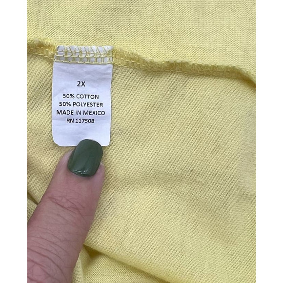 NICKELODEON Yellow Short‎ Sleeve Juniors Plus Size 2X T Shirt Rugrats - Picture 9 of 9